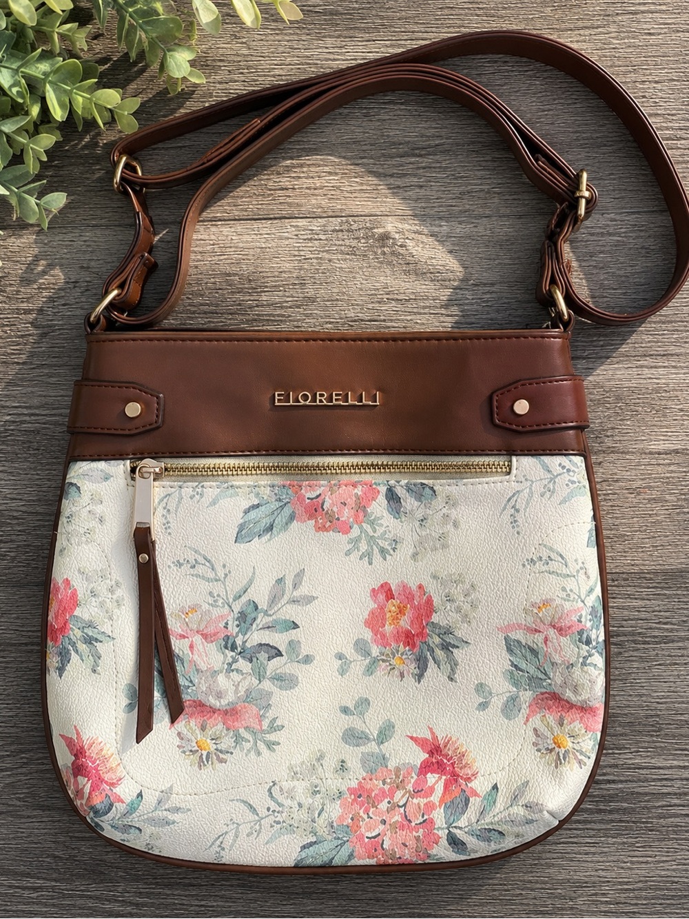 Fiorelli Floral Crossbody Purse Cottagecore Boho Vegan Leather Bag